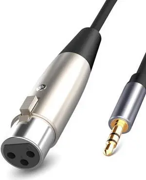 Aomoproing 2021 Audio Cable Plug Aux Cord 3.5mm XLR Male to Female Audio Cable for Mixer Microphones PC Speakers Cellphone