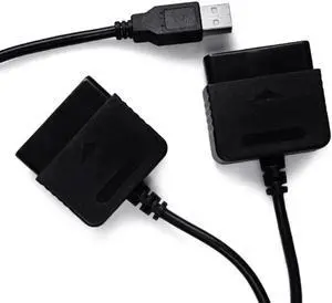 Aomoproing 2 in 1 USB Adapter Converter Cable For Gaming Controller ForPS2 to for Ps3 PC Video Gaming Converter Adapter Accessories