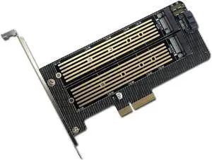 Aomoproing FOR Dual Protocol M.2 NVMe and NGFF SSD to PCI Express M.2 Adapter Card with MKey BKey