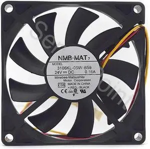 Aomoproing For NMB 3106KL-05W-B59 8015 8CM 24V 0.16A three-wire inverter cooling fan Aomoproing For NMB 3106KL-05W-B59 8015 8CM 24V 0.16A three-wire inverter cooling fan