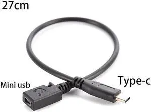Aomoproing Type C USB 3.1 Male to 5pin Mini USB Female Charging Data sync Cable Cord Adapter Aomoproing Type C USB 3.1 Male to 5pin Mini USB Female Charging Data sync Cable Cord Adapter