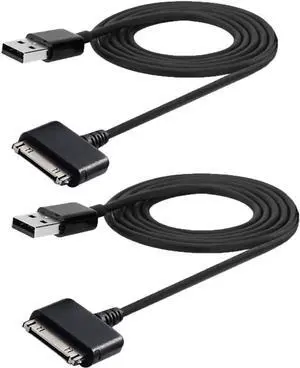 Aomoproing USB Charge Sync Cable Cord for Barnes & Noble Nook HD 7" BNRV400,Nook HD+ 9" BNTV600, 2M USB Charging Cable,Pack of 2