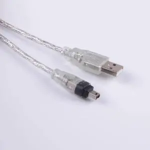 Aomoproing USB 2.0 Male To iEEE 1394 4 Pin for iLink Adapter Cable 5ft USB To Firewire 1.5m 4 Ppin Ilink Port Defination Cable UG-623