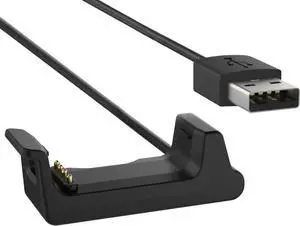 Aomoproing Replacement Data Sync USB Charging Cable Clip Charging Cable for Garmin Vivoactive HR Sport Watch, Black