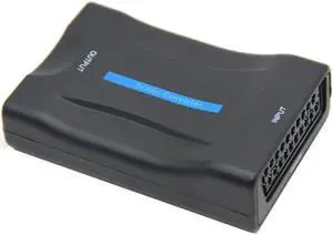 Aomoproing 1080P Scart To HDMI-compatible Converter Audio Upscale Video Adapter for HDTV Sky Box STB for HD TV DVD with cable