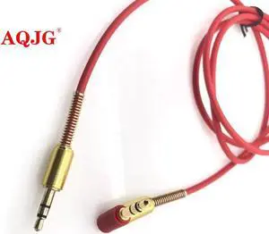 Aomoproing 3.5MM Audio Cable 3.5 Jack To Jack AUX Cable Headphone Speaker For iPhone Car Male to Male AUX Cord Spring Cable