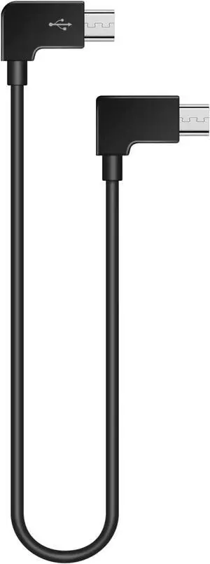 Aomoproing Micro USB to Micro USB Compatible For Spark OTG Cable Phone to Controller Data Cable 1ft Right Angle for Mavic Pro 2