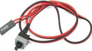 Aomoproing 1pcs Reset Motherboard Cable Desktop Computer PC Case Power Button SW Switch Power Cord Cable Re-start Switch Cable for Mining