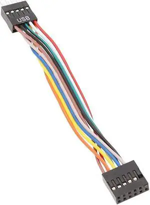 Aomoproing for Motherboard to Ordinary Chassis Adapter Cable,USB 9-Pin Revolution 11-Pin Female Conversion Cable 24AWG, 5Pcs