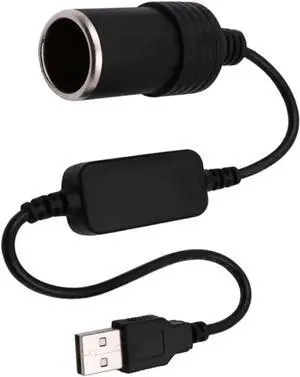 Aomoproing USB A Male to 12V Car Cigarette Lighter Socket Female Power Converter Cable,Fit for Driving Recorder, Electronic Dog, Car Charge Aomoproing USB A Male to 12V Car Cigarette Lighter Socket Female Power Converter Cable,Fit for Driving Recorder, Electronic Dog, Car Charge
