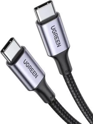 USB C to USB C Cable 100W Fast Charge - 10FT USB 2.0 Type C 5A Power Delivery Nylon Braided Charging Cord Compatible for MacBook Pro 2021 iPad Pro Samsung Galaxy S21 S20 Note 20 Dell XPS Pixel