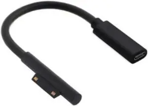Aomoproing USB Type-C Power Supply for Microsoft Surface Pro 4 5 6 Go 0.2M 15V PD Charging Adapter Cable DC Cord Fast Charger Tablet