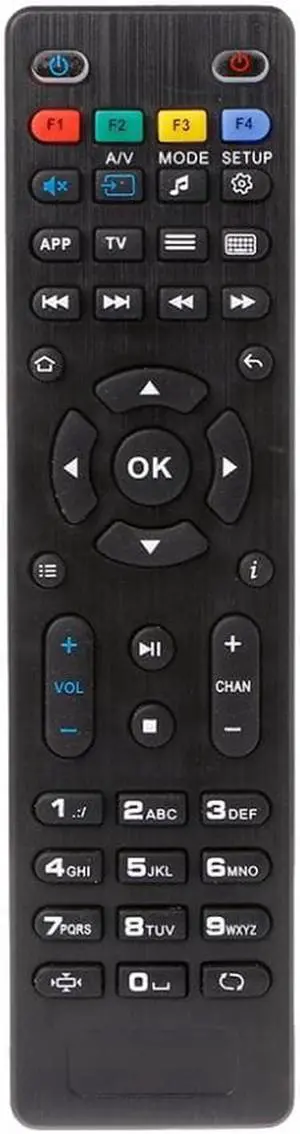 Aomoproing ALITER IR Remote Control For MAG 250 254 256 260 261 270 275 Smart TV IPTV Replacement telecommande Black Plastic