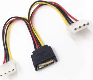 Aomoproing SATA Revolution To IDE Power Cord SATA15pin Male Head One Point Two Serial Port To Dual 4pin Female Sata To IDE Aomoproing SATA Revolution To IDE Power Cord SATA15pin Male Head One Point Two Serial Port To Dual 4pin Female Sata To IDE