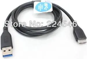 Aomoproing USB 3.0 Cable A to Micro B USB Cable 1.25meter For WD My Passport Essential for Note3 or smartphone
