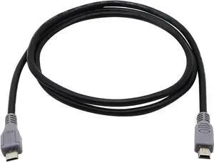 Aomoproing NUOLIANXIN USB OTG Cable - Black, USB Micro Male to Mini Male OTG Cable (Black) (1m)