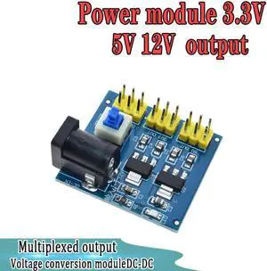 Aomoproing WAVGAT-DC-DC de conversión de voltaje de salida múltiple, módulo de potencia de 3,3 V, 5V, 12V, 12V, 12V a 3,3 V, 5V
