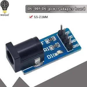 Aomoproing Módulo de fuente de alimentación CC, placa de conmutación de potencia de DC-005, 5,5x2,1 MM, placa de conversión de energía DC005