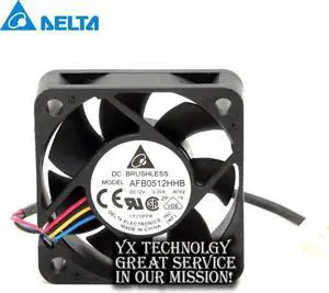Aomoproing 5015 AFB0512HHB 50mm 12V 0.20A double ball four wire PWM server cooling fan for Delta 50*50*15mm