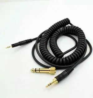Aomoproing 1pcs Replacement Audio Cable for Audio-Technica ATH M50X M40X Headphones Black 23 AugT2