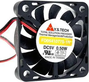 Aomoproing 2pcs 40mm 7mm Slim Silent DC 5V Mini Micro Cooling Fan,for Y.S. TECH FD0541077S-1A ,40X40X7mm 0.50W 2-Wire