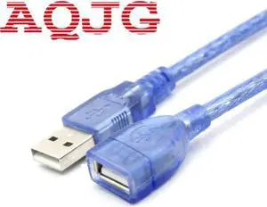 Aomoproing 30cm Blue USB 2.0 Extension Male to Female Connector Cable for Mouse Keyboard Camera Computer Laptop Blue Wholesale