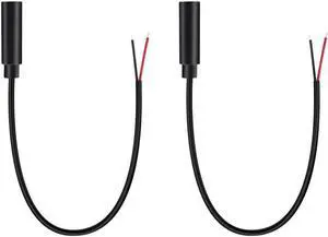 Aomoproing (2 Pack) Replacement 2.5mm Female Jack to Bare Wire Open End TS 2 Pole Mono 2.5mm Jack Plug Connector Audio Cable Repair Aomoproing (2 Pack) Replacement 2.5mm Female Jack to Bare Wire Open End TS 2 Pole Mono 2.5mm Jack Plug Connector Audio Cable Repair