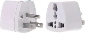 Aomoproing Universal UK EU AU to US 3PINS AC Power Socket Plug Travel Electrical Charger Ad