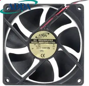 Aomoproing 1pcs AQ0912HB-A70GL 12V 0.25A fan 9225 90mm waterproof heat dissipation cooling fan for ADDA