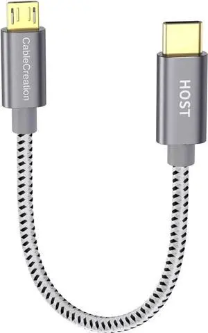 Aomoproing USB to USB C Cable 0.65 FT CableCreation USB C to Micro USB Braided Cord OTG 480Mbps Micro USB Cable to USB C to USB Micro for MacBook Pro Air S21 S20 S10 Pixel 5/4/3/2 etc. Space Gray Aomoproing USB to USB C Cable 0.65 FT CableCreation USB C to Micro USB Braided Cord OTG 480Mbps Micro USB Cable to USB C to USB Micro for MacBook Pro Air S21 S20 S10 Pixel 5/4/3/2 etc. Space Gray