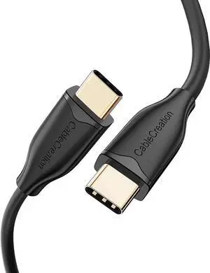 Aomoproing Long USB C Cable 10FT CableCreation USB2.0 C to C Cable Fast Charging Cable 3A 60W USB Type-C Cable USB C to USB C for MacBook Pro Air S21 S20+ S20 Note 10 etc, 3m Black