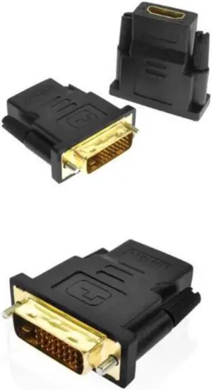Aomoproing Data cable HDMI / F TO DVI (24 + 1) / M adapter gold-plated adapter black