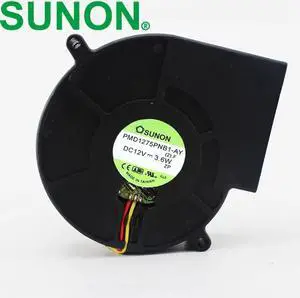 Aomoproing 1pcs PMB1275PNB1-AY 12V 3.6W blower built quasi 7530 70mm 75*75*30mm turbine fan cooling fan for SUNON