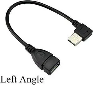 Aomoproing USB 2.0 Extension Cable - Left Angle A Male to Female - 0.7 Feet (20cm) Aomoproing USB 2.0 Extension Cable - Left Angle A Male to Female - 0.7 Feet (20cm)
