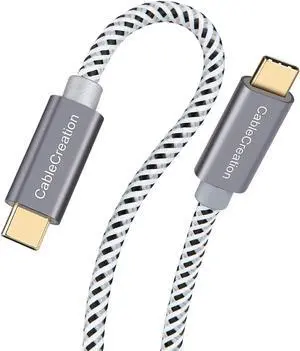 Aomoproing USB C Cable 10FT 60W USB C to USB C Fast Charging Cable USB Type-C to C Cable Braided 3A 60W 480Mbps Data for MacBook Pro Air iPad Air Pro S21/S20+/S20 Pixel 4/5 etc. 3m Space Gray