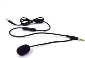 Aomoproing Gaming Headset Cable with Volume Control Laptop 3. 5mm Plug Microphone Cable Replacement Long Headphone Cable Extension