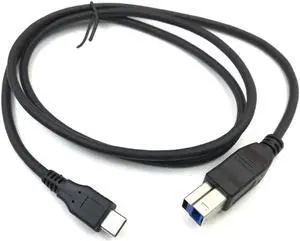 Aomoproing USB 3.1 Type C to 3.0 B BM Cable Data Transmission Connector 10Gbp/s for Phone Macbook Laptop Printer Hard Disk Scanner