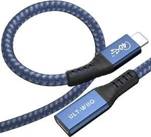 USB4 Extension Cable 2.62Ft, Thunderbolt 3 & 4 Extension Cable, USB C 4.0 Support PD 100W 20V5A, 40Gbps Transfer, 8K@60Hz, 6K/4K@60Hz Video for Dell/HP/Anker Dock, MacBook, iMac, Dell XPS, Intel NUC