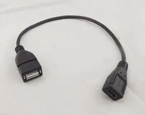 Aomoproing FOR 10pcs USB 2.0 Female To Micro B 5 Pin Female Charge Data Extension Adapter Cable 25cm