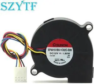 Aomoproing 1pcs EF50151BX-1C02C-S99 5015 50mm 550*50*15mm fan 12V 1.8W Turbine Cooling Fan