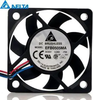 Aomoproing 1pcs 50mm 5V 0.20A EFB0505MA 5010 USB silent cooling fan for delta