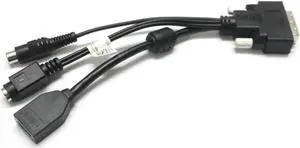 Aomoproing HD terminal cable For VP9039A VP9035A VP9036 VP9036S DVI to HDMI VGA S-Video CVBS cable