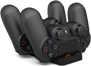 Aomoproing For PS4 Controller and Move Navigation Handle Double Charger Dual Charger USB Dual Charging Powered Base Charger Accessories