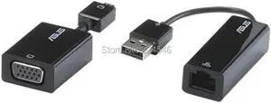 Aomoproing Brand Genuine VGA Dongle Mini VGA to VGA Adapter & USB to Ethernet For UX Series Laptop UX21A UX31A UX32A UX32VD
