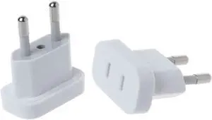 Aomoproing 4.0mm EU Plug Adapter US USA To EU Europe Brazil Plug Travel Charger Converter