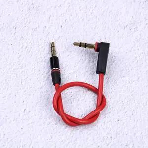 Aomoproing 3.5mm Short 20cm Jack to Jack Aux Cable Male to Male Stereo Audio Cables Cord 1pc