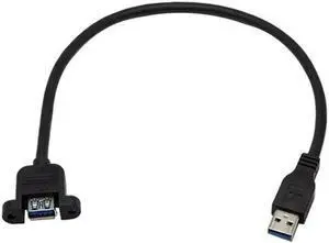 Aomoproing USB 3.0 male to female extension cable with ear fixed baffle, USB extension cable, high-speed fast charging(3M)(USB 3.0 m to f 1PCS)