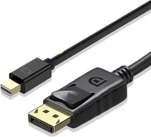 Aomoproing Mini DP to DP cable Mini Displayport to DP cable Lightning port Laptop adapter display(mini dp to dp 1pcs)