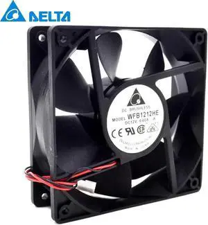 Aomoproing WFB1212HE 12V 0.6A 12038 120mm 12 double ball bearing cooling fan 2 -wire interface for Delta 120*120*38mm
