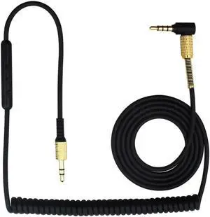 Aomoproing Cable de audio de sustitución con micrófono remoto, para auriculares Marshall Major On Ear Pro